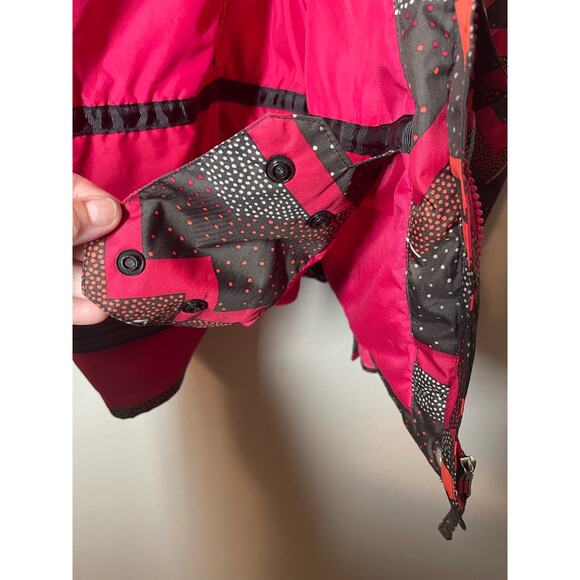 Sims Womens Winter Ski Snowboard Jacket Coat Aztec Chevron Print Small Pink VTG - Picture 4 of 8